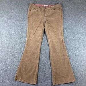 Vintage Y2K So Low Rise Flare Corduroy Pants Juniors 13 Brown‎ Flap Pockets